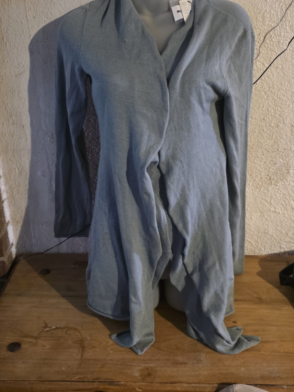 Light Blue Women's Open Front Cardigan Jacket